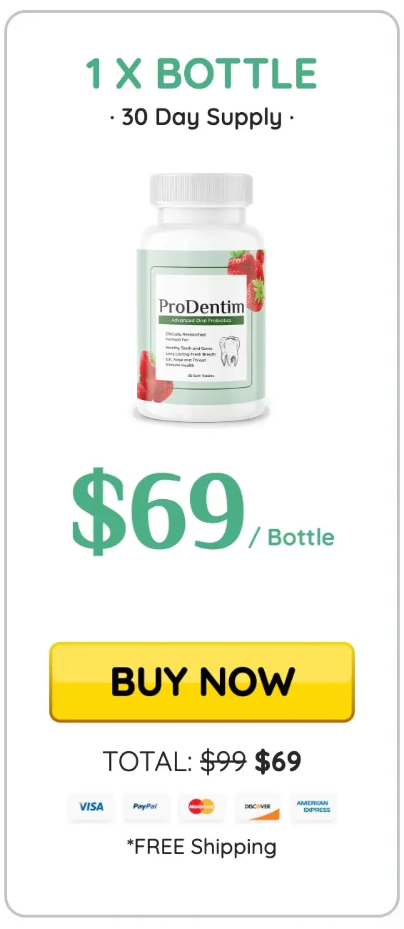 Prodentim 1 bottle price